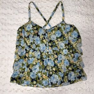 NWOT floral Abercrombie tank top (size small)